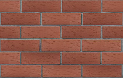 Клинкер фасадный темно-красный Эдинбург береста