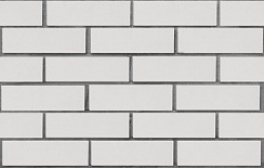 Клинкер фасадный белый Вернамо гладкий
