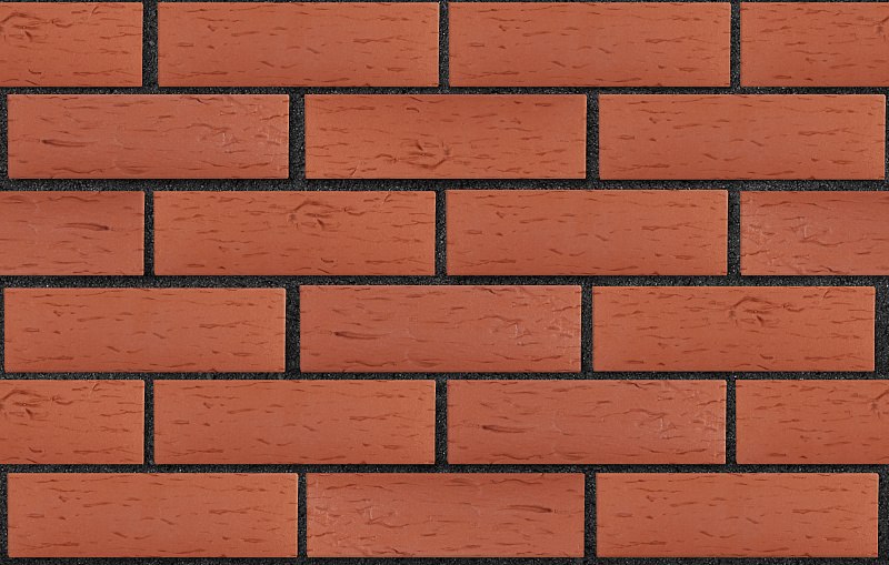 Клинкер фасадный красный Лондон береста